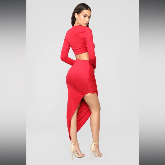 Fashion Nova Don’t Suede It Skirt Set - Picture 5 of 12
